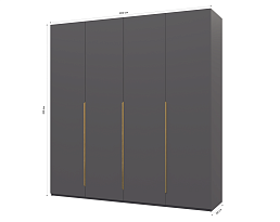 Изображение товара Пакс Альхейм 14 grey (gold) ИКЕА (IKEA) на сайте bintaga.ru